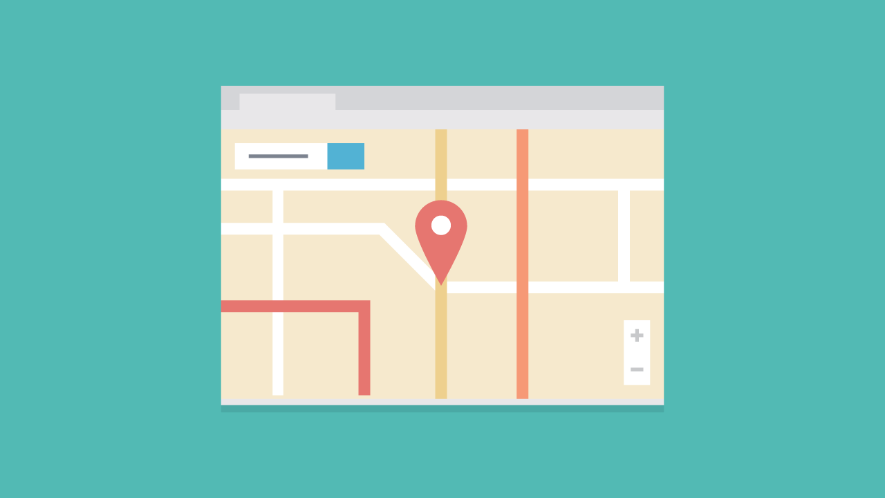A map of favorite spots page.