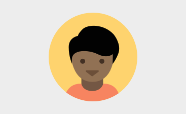 Cartoon character's professional headshot