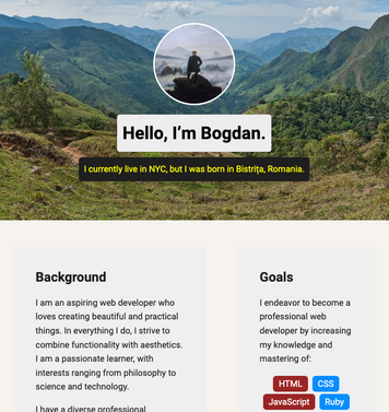 Personal page.